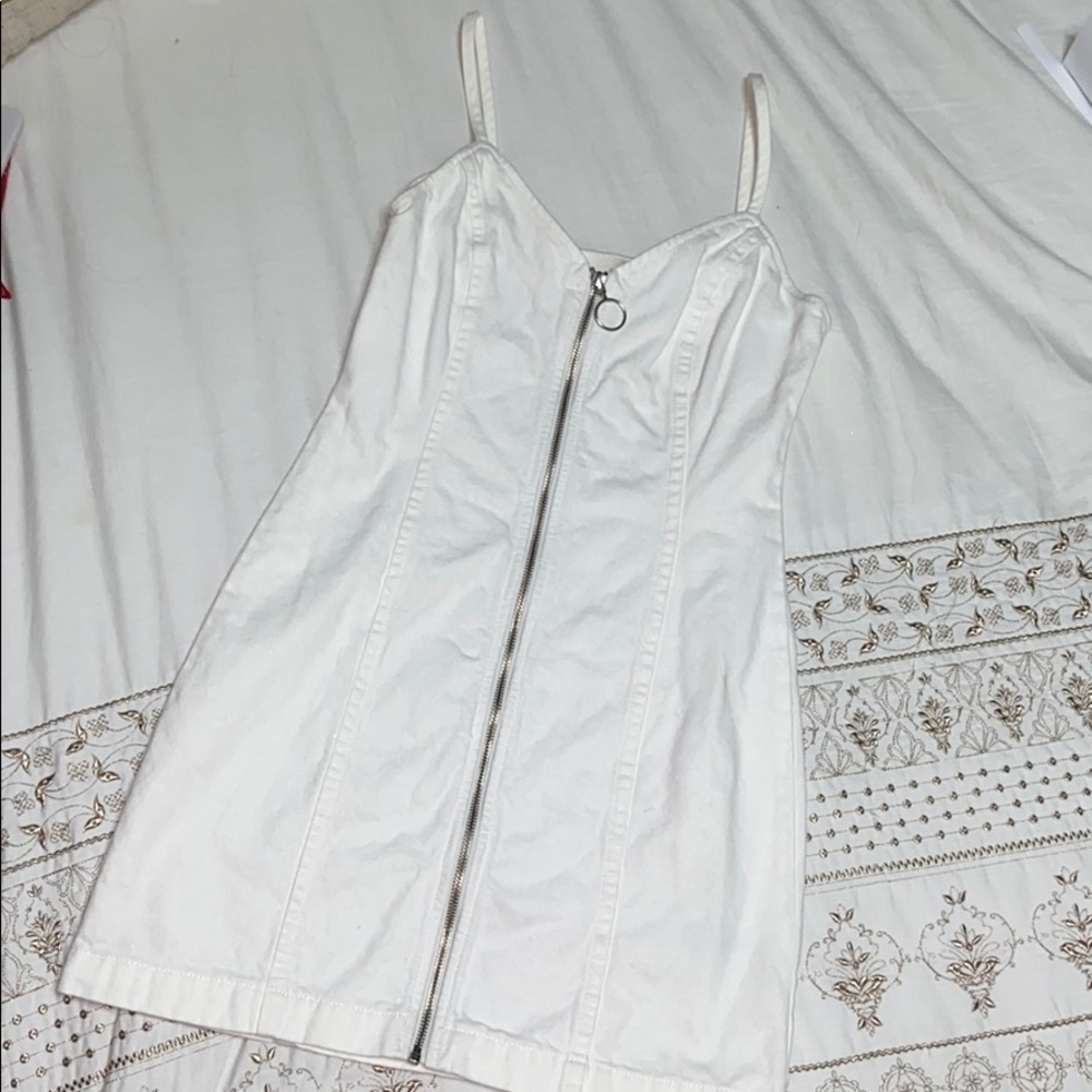 White denim dress